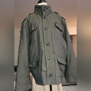 Marc New York Andrew Marc Men's OliveBrown Military Jacket Size XL